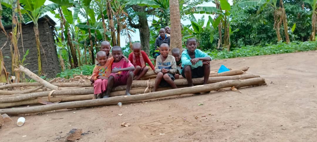 Children and families in Uganda receiving support from Amirah Charity Foundation volunteers